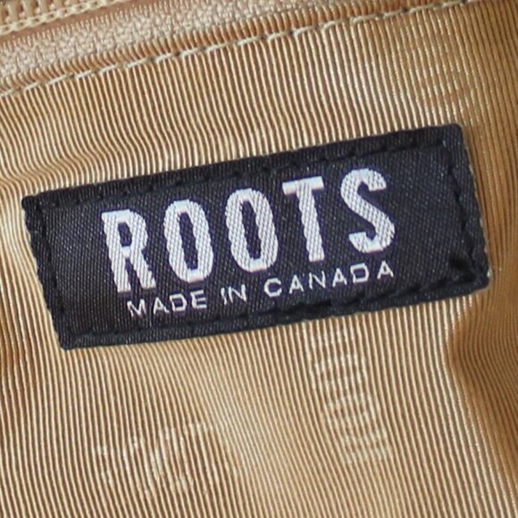 Roots mini leather bag black white with  L letter double zip Made in Canada - Picture 8 of 9